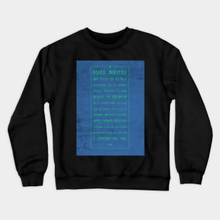 Our Father prayer in spanish digital illustration Crewneck Sweatshirt